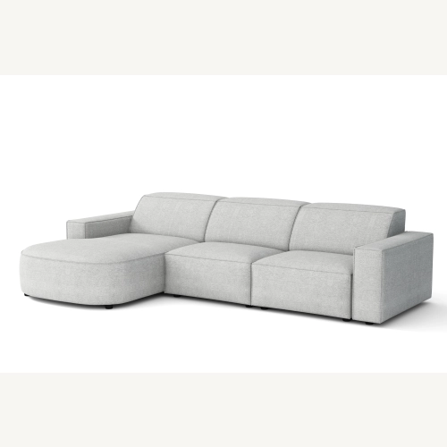 Olio Selezione Sofa w kształcie litery L Tkanina Raven 6